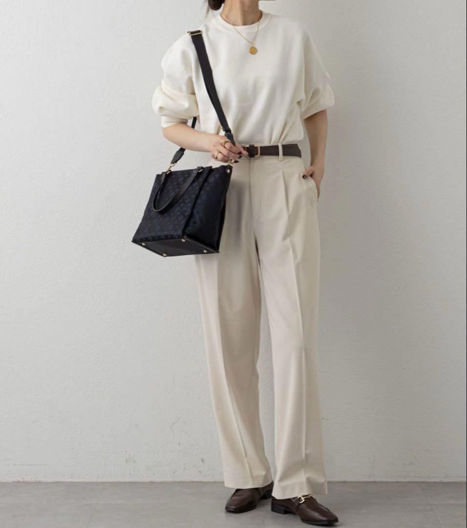 超美品ラシット 今期[B5サイズ対応］ポケット多数三層構造お仕事2wayバッグ