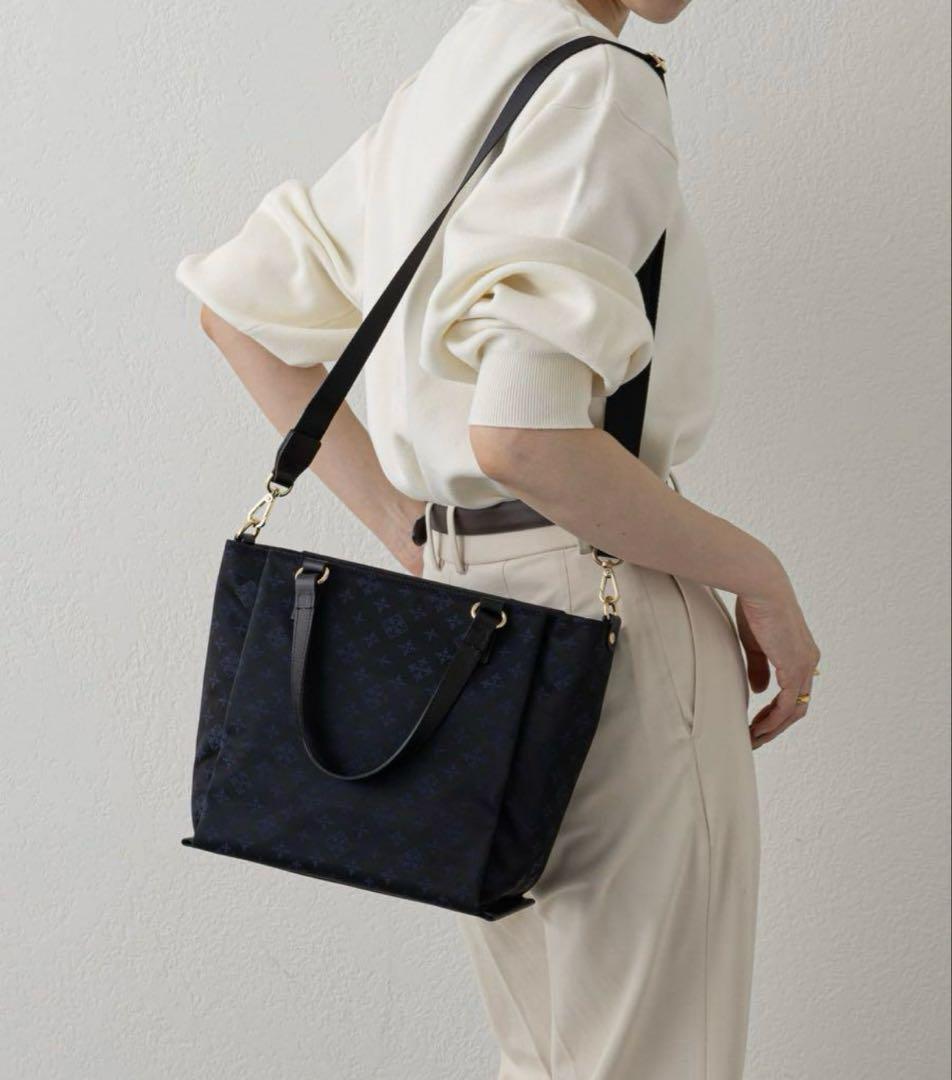 超美品ラシット 今期[B5サイズ対応］ポケット多数三層構造お仕事2wayバッグ