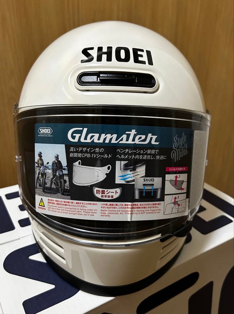 SHOEI Glamster フルフェイスヘルメット オフホワイト XLサイズ