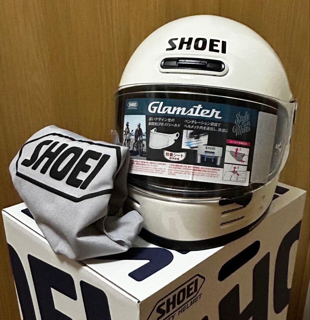 SHOEI Glamster フルフェイスヘルメット オフホワイト XLサイズ