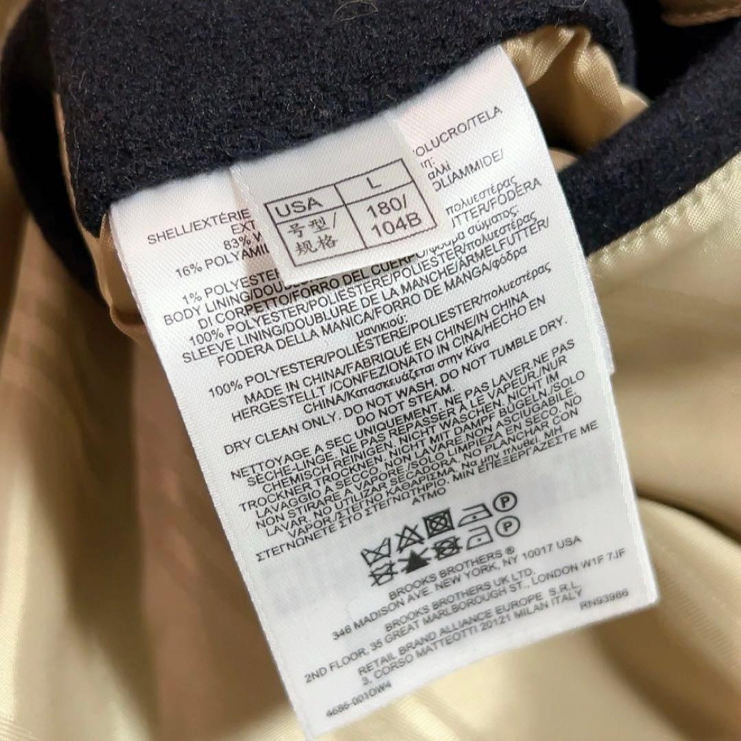 新品同様✨　ブルックスブラザーズ　ピーコート　ダブル　ブラック　黒　ウール