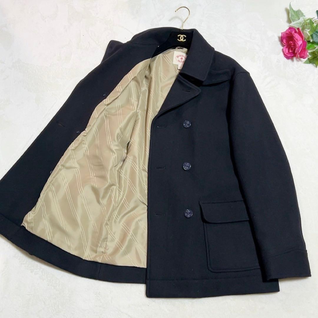 新品同様✨　ブルックスブラザーズ　ピーコート　ダブル　ブラック　黒　ウール