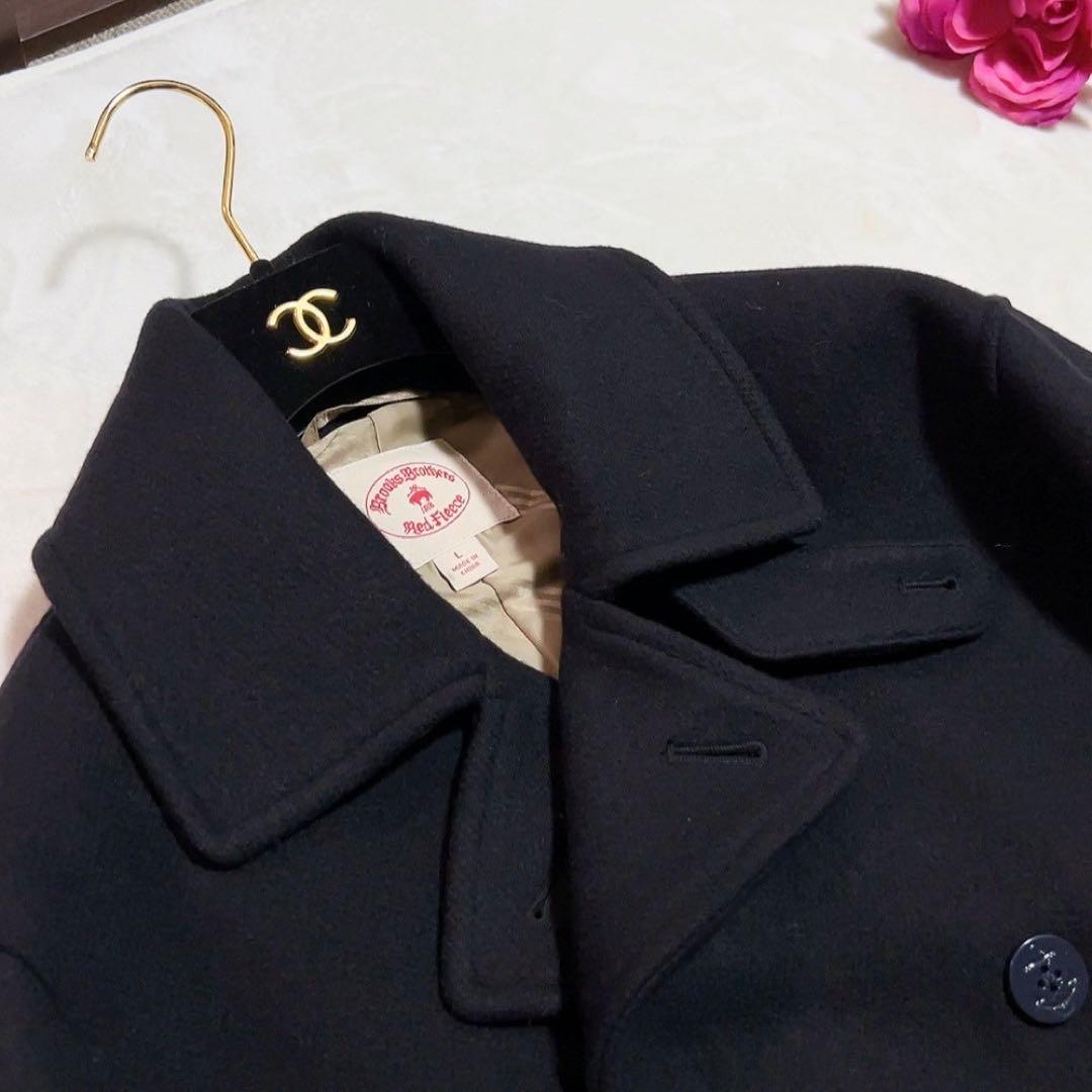 新品同様✨　ブルックスブラザーズ　ピーコート　ダブル　ブラック　黒　ウール