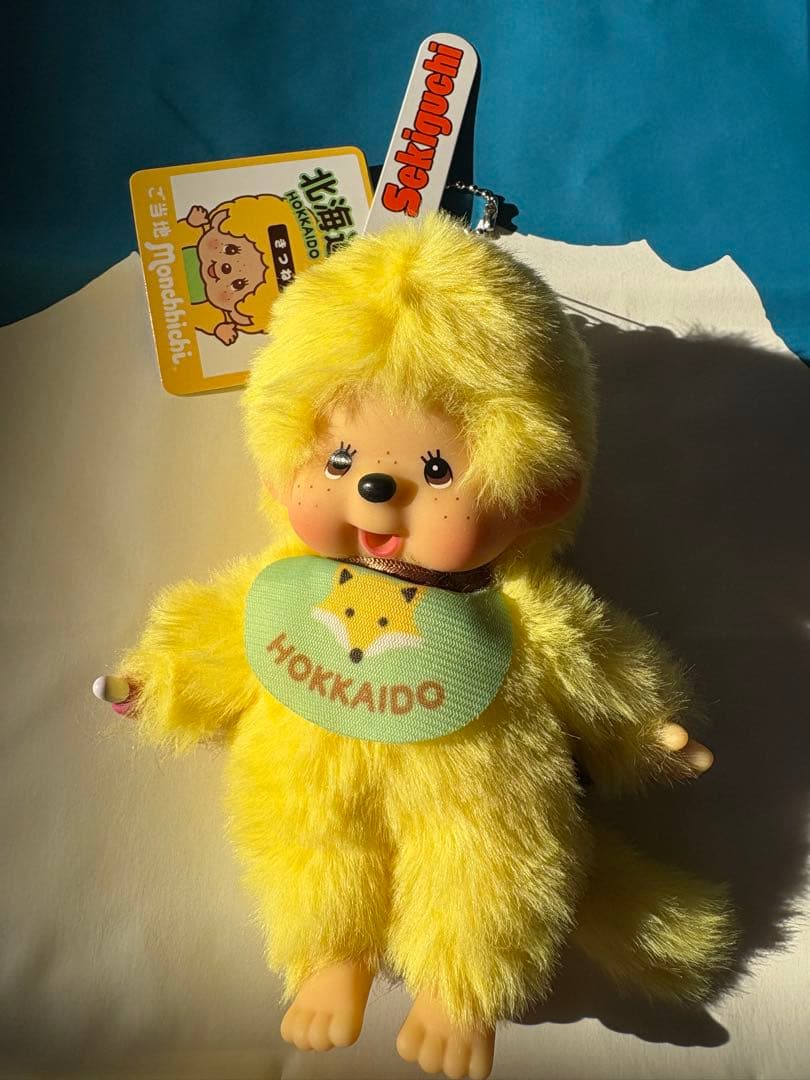 モンチッチ 北海道限定 ラベンダー ご当地 きつね　キーチェーン　ぬいぐるみ