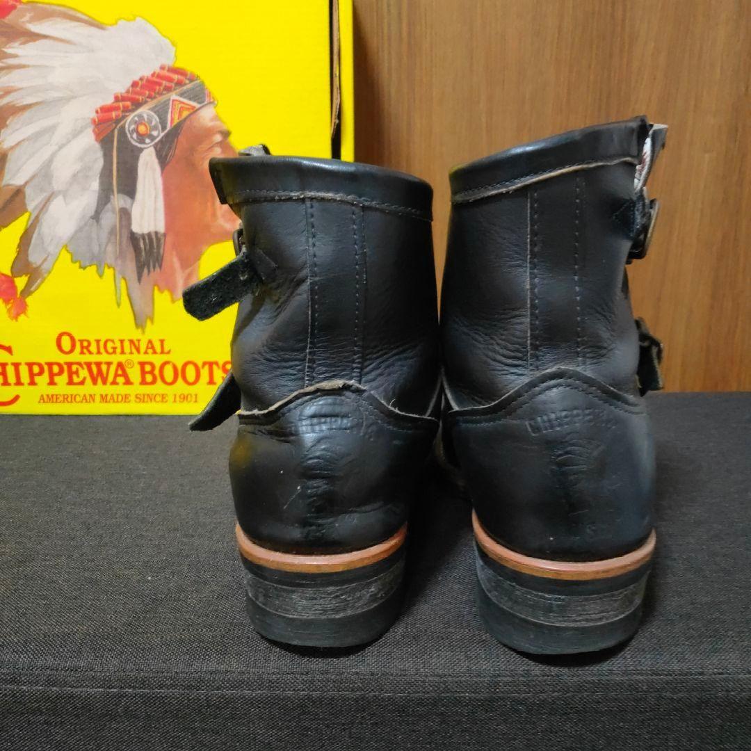 チペワ Chippewa エンジニアブーツ 910029 8 1/2 ブラック