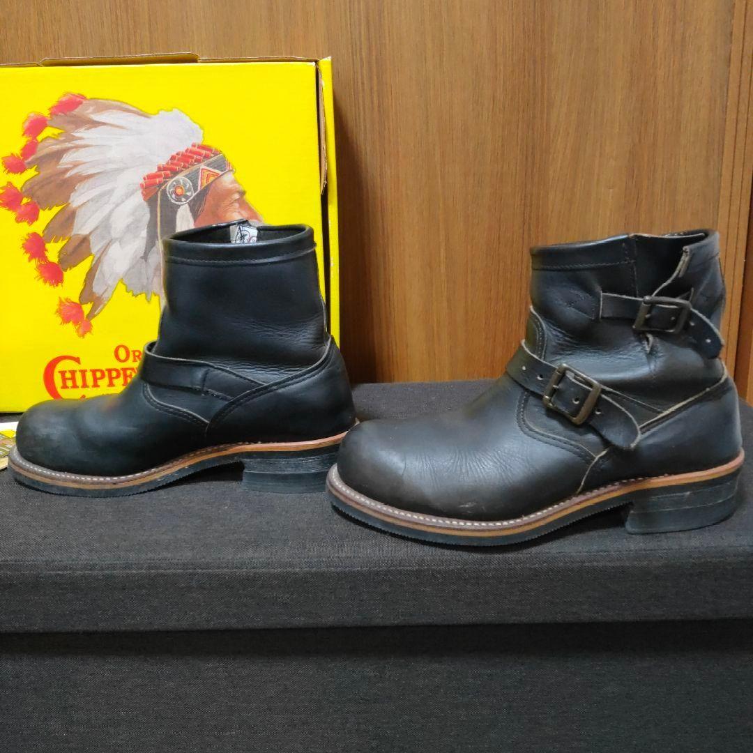チペワ Chippewa エンジニアブーツ 910029 8 1/2 ブラック