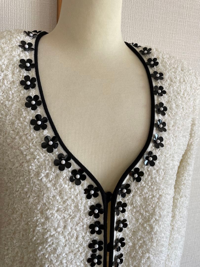 90s ESCADA Margaretha Leyツイード調ニットジャケット