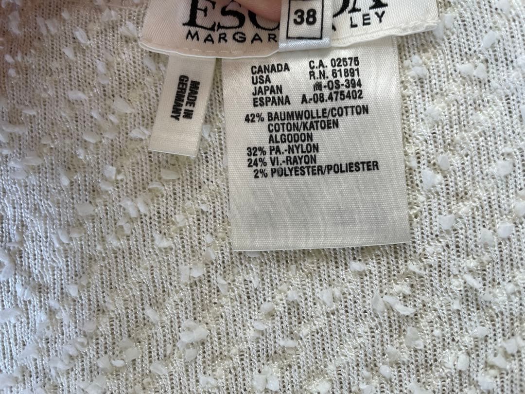 90s ESCADA Margaretha Leyツイード調ニットジャケット