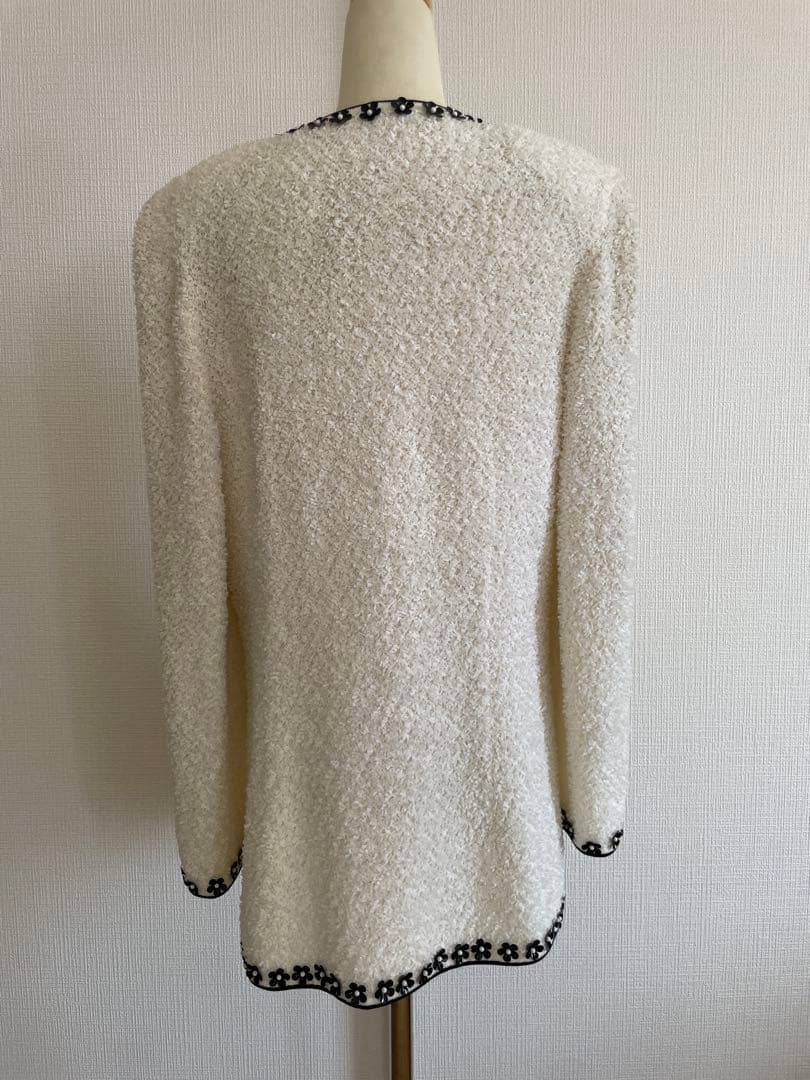 90s ESCADA Margaretha Leyツイード調ニットジャケット