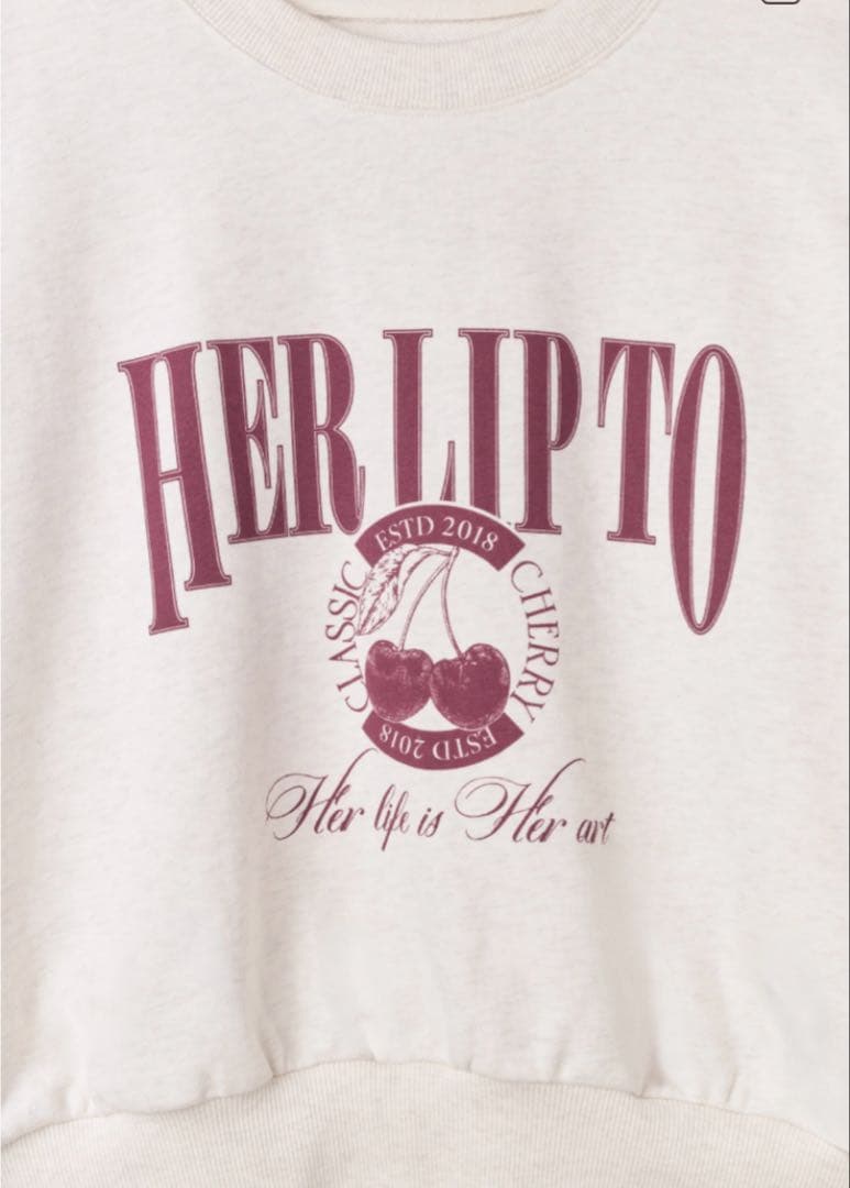 完売商品herlipto Classic Cherry Sweatshirt