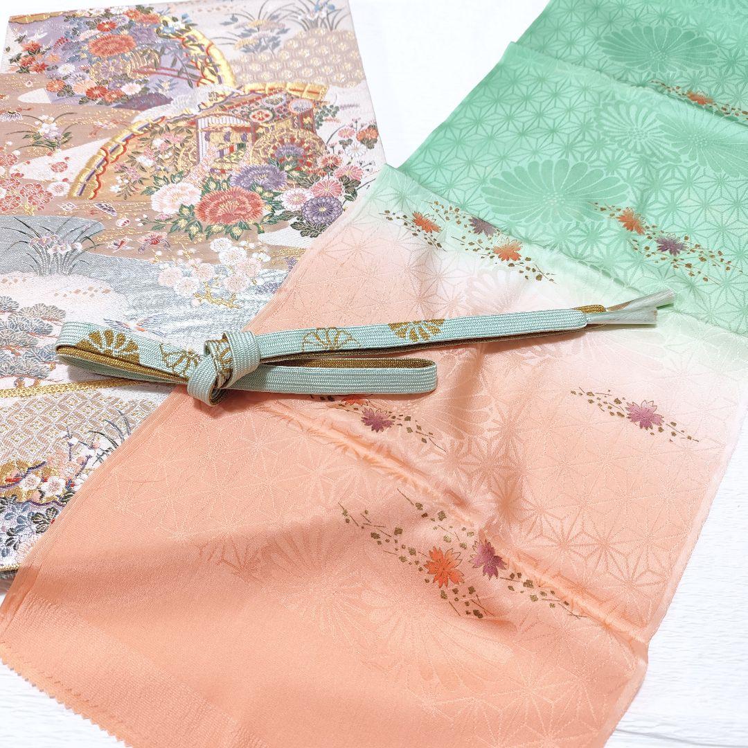 ❰6549❱ フルセット　訪問着 作家　袋帯　入学式　結婚式　お宮参り　正絹着物