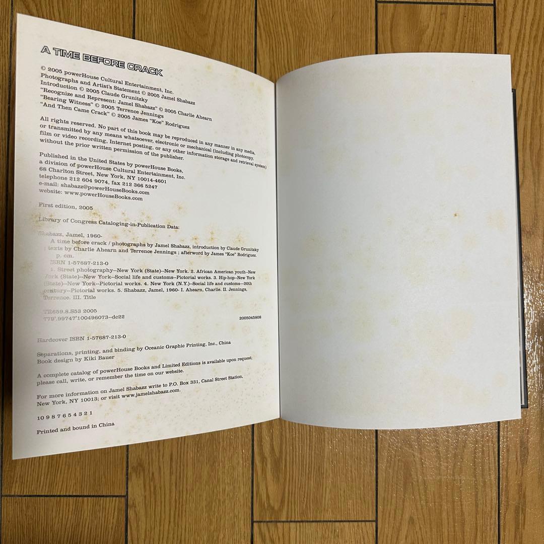 【洋書】 “A Time Before Crack” Jamel Shabazz
