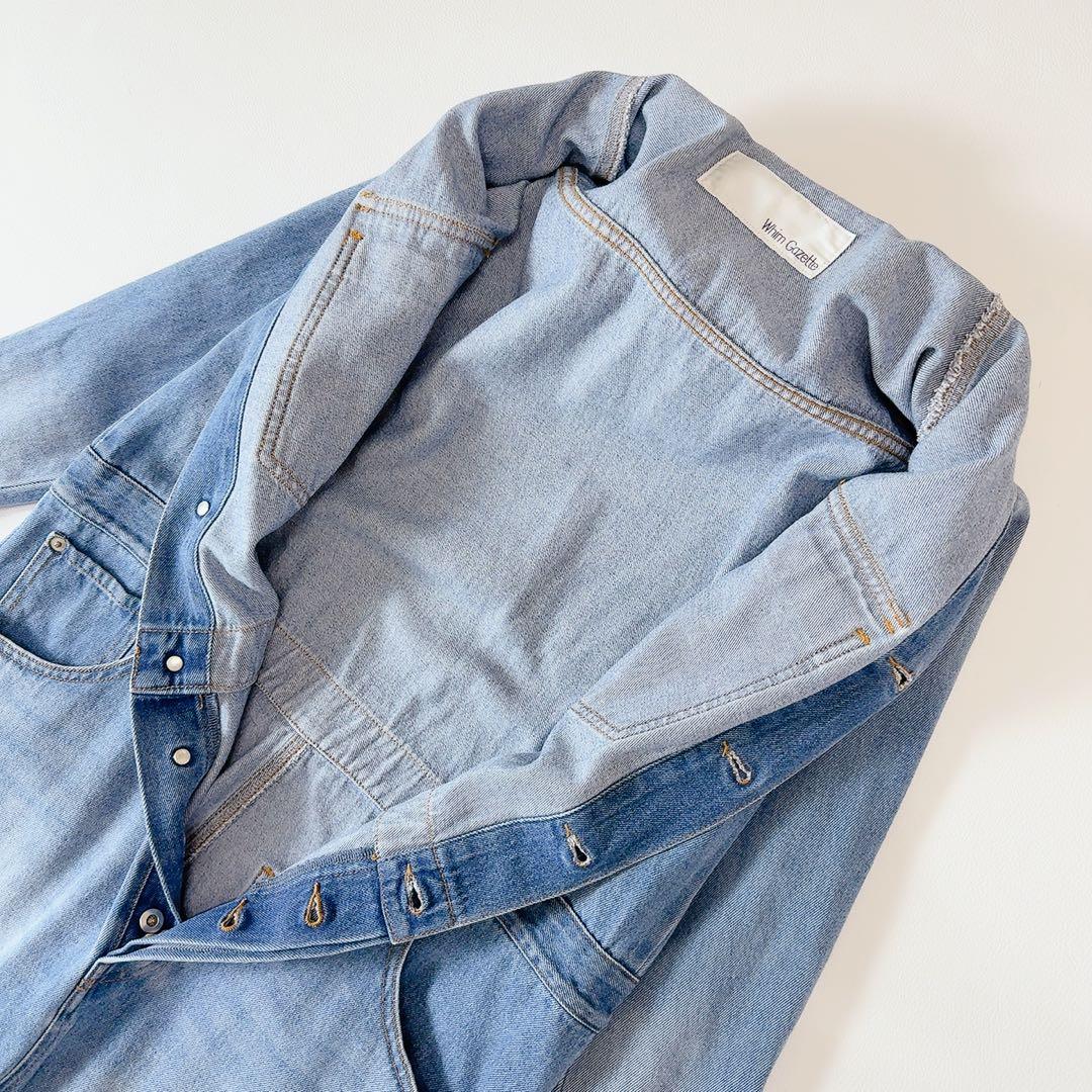 極美品ꕥウィムガゼット 2024 完売品 デニムジャンプスーツ ワイドシルエット