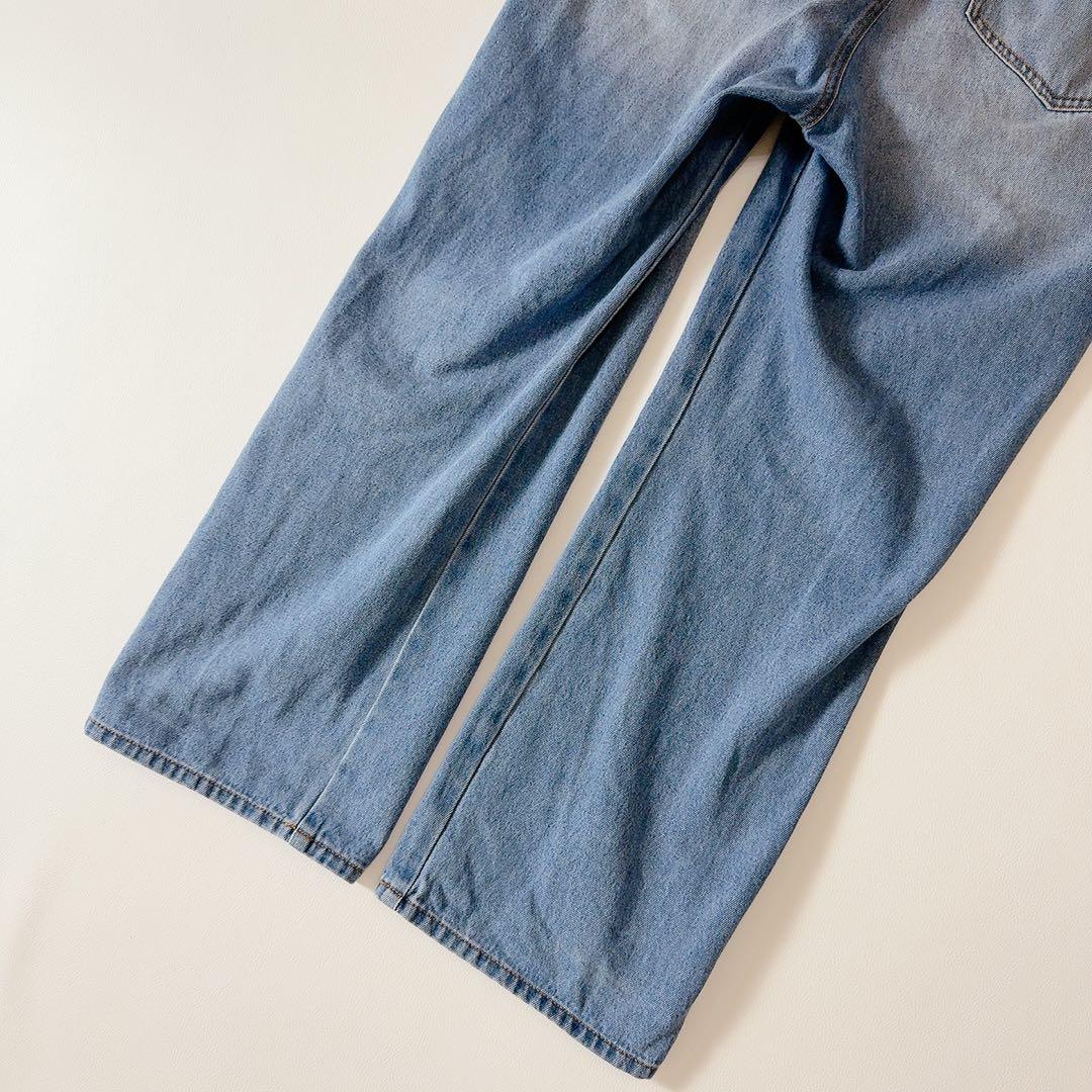 極美品ꕥウィムガゼット 2024 完売品 デニムジャンプスーツ ワイドシルエット