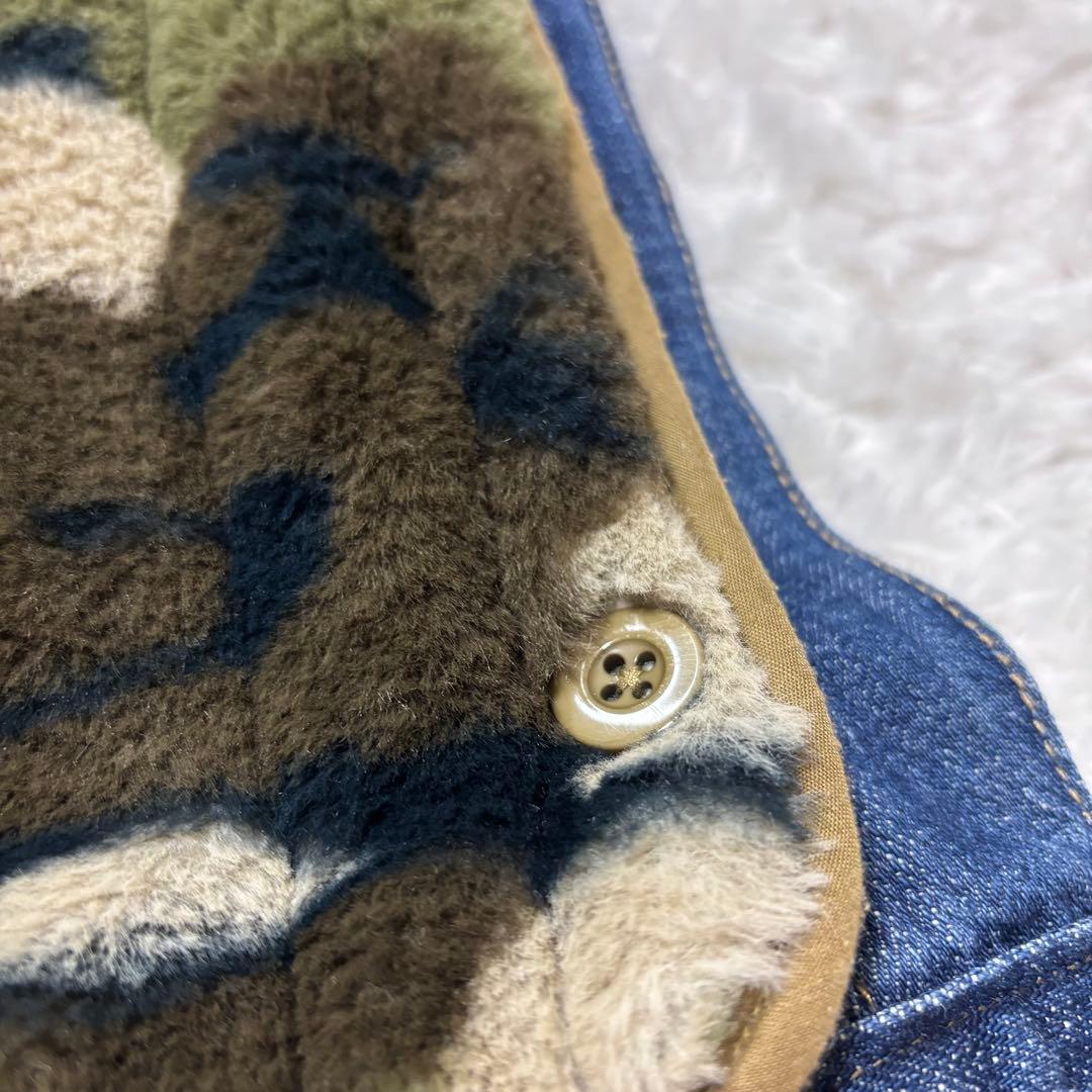 AS KNOW AS olaca 3way デニムコート ボア ライナー ベスト