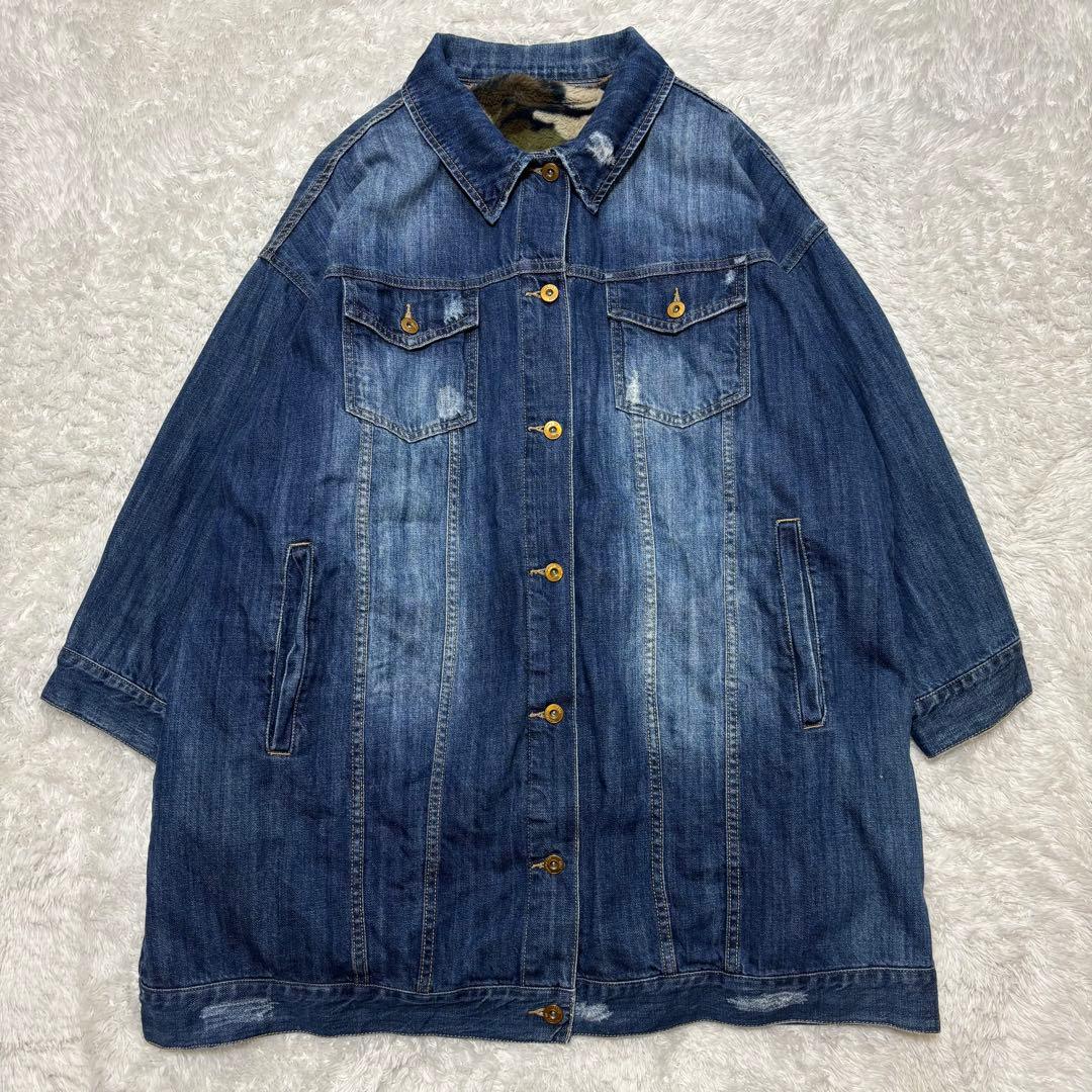 AS KNOW AS olaca 3way デニムコート ボア ライナー ベスト