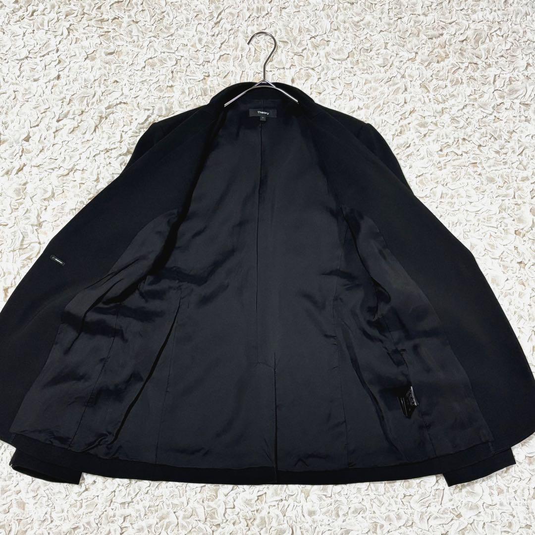 美品 Theory セオリー テーラードジャケット シングル 現行タグ 黒 M