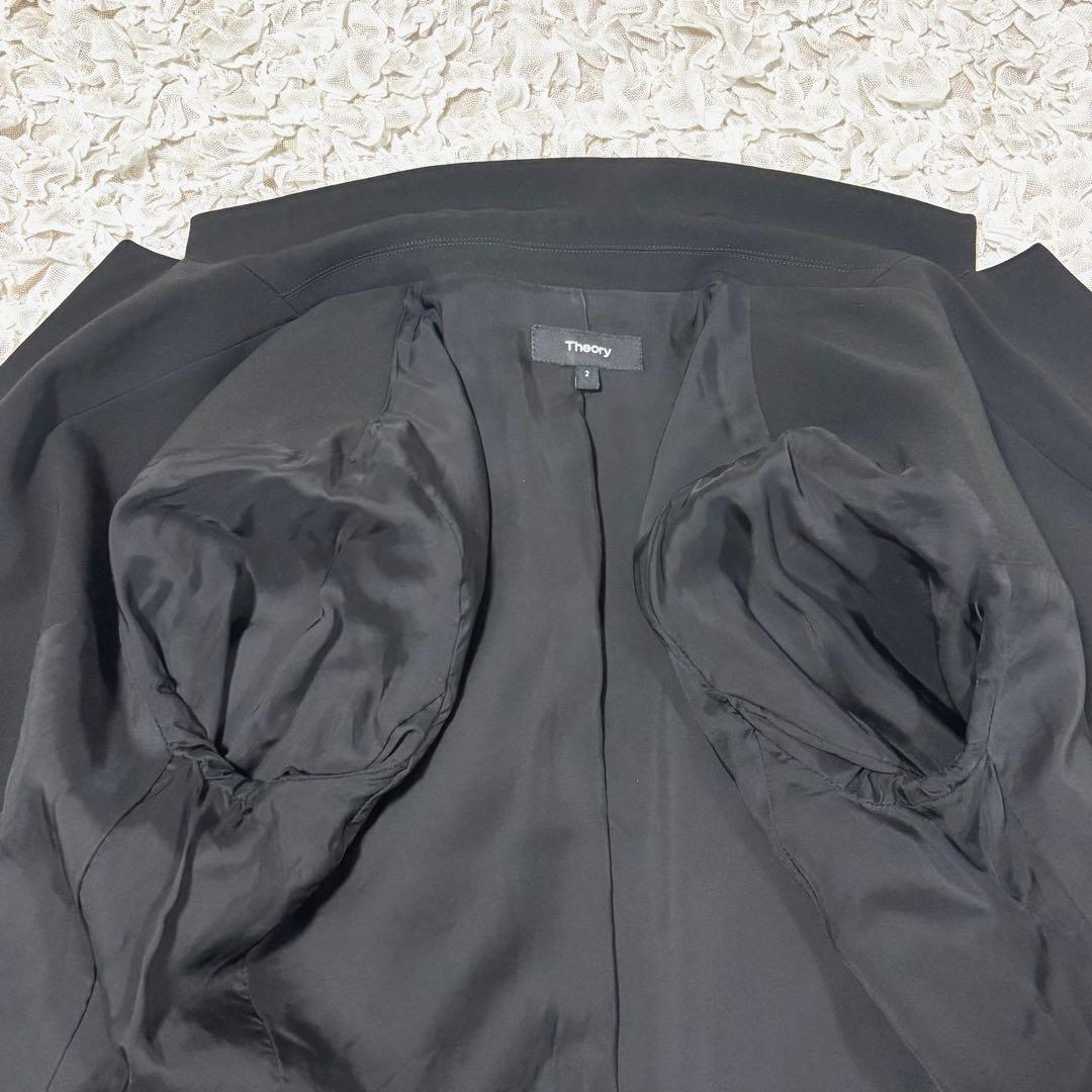 美品 Theory セオリー テーラードジャケット シングル 現行タグ 黒 M