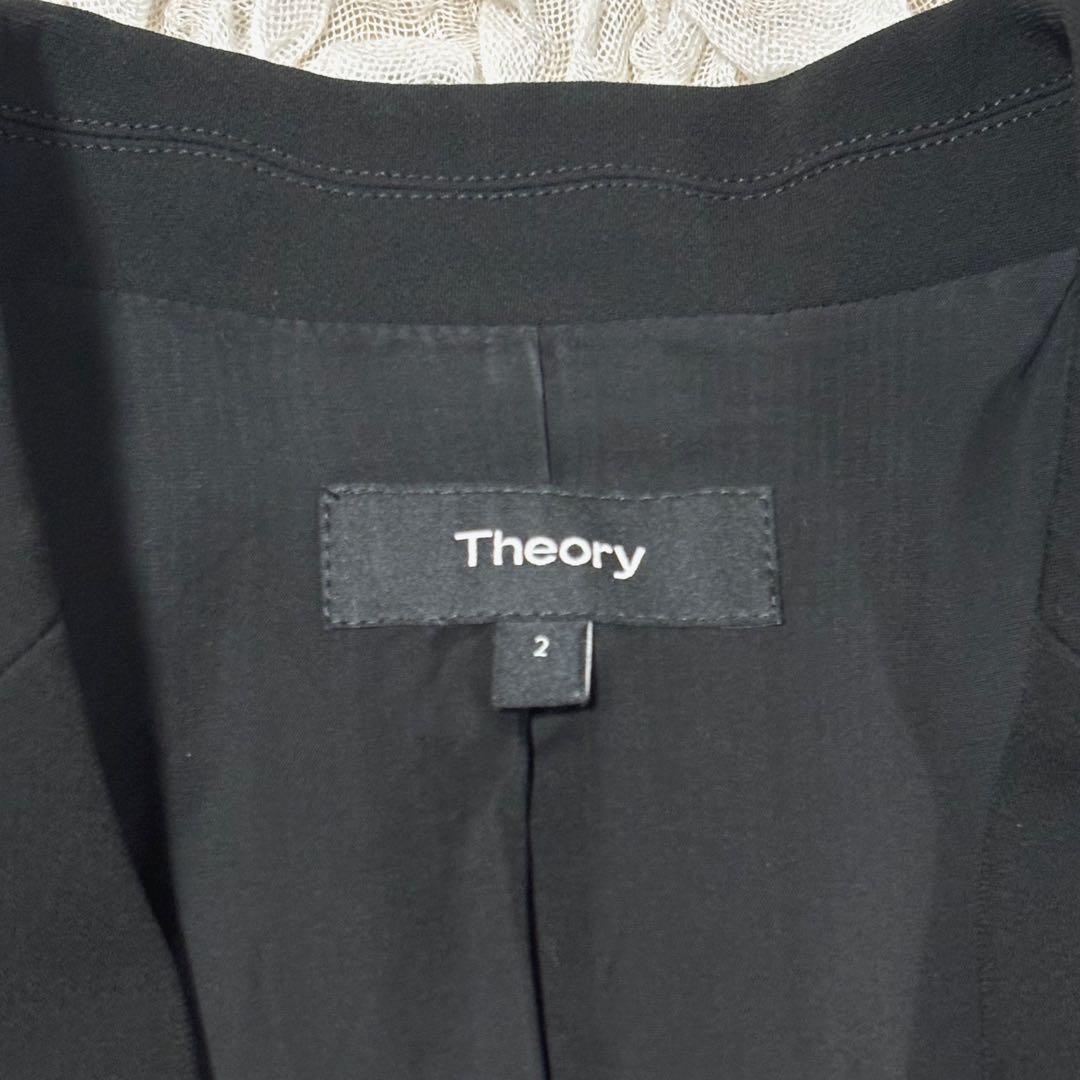 美品 Theory セオリー テーラードジャケット シングル 現行タグ 黒 M