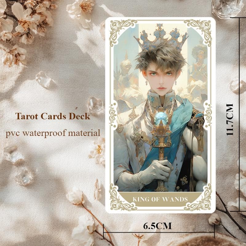 【正規品タロットカード】PVC製✨繊細で美しいイラストの白の宮殿パレスタロット