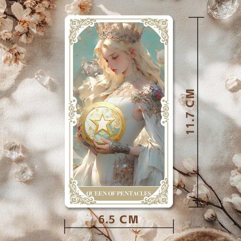 【正規品タロットカード】PVC製✨繊細で美しいイラストの白の宮殿パレスタロット