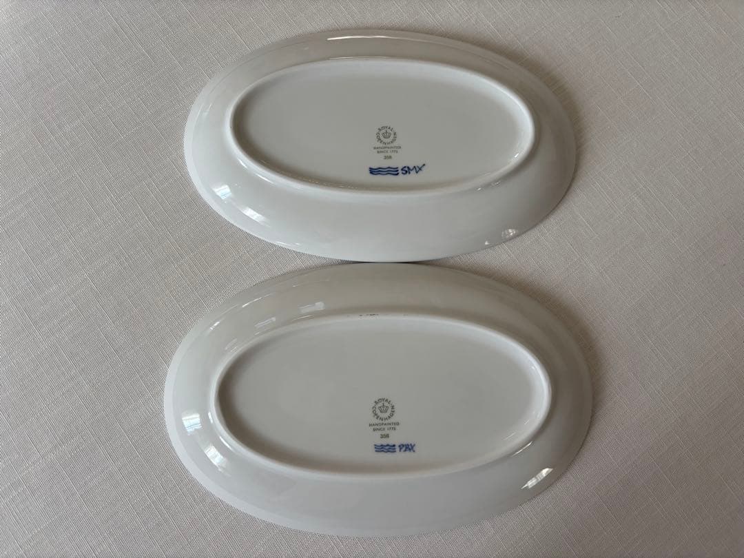ꕤ新品未使用ロイヤルコペンハーゲン・オーバルディッシュ・ペアꕤ