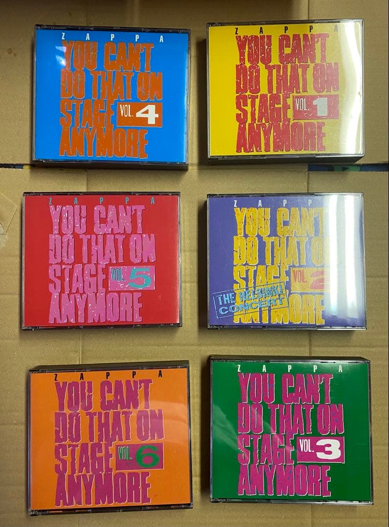 洋楽 zappa You Can't Do That on Stage Cmp Box