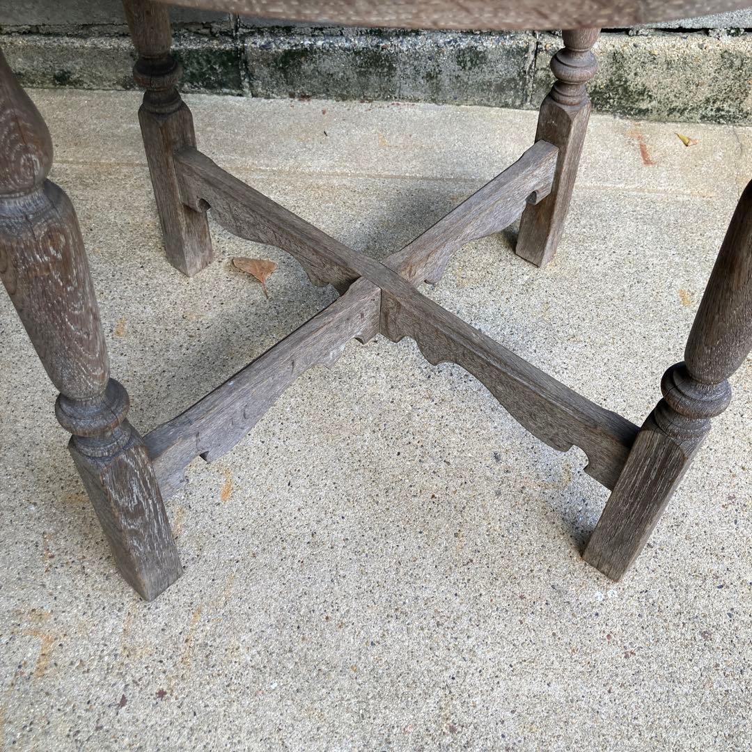 大幅値下 ヴィンテージ カフェテーブル 昭和レトロ 木製 丸椅子 サイドテーブル