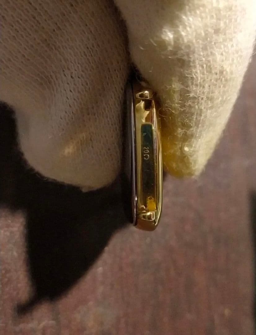 ★OH済★オメガ デヴィル レディース クォーツ腕時計 18k ゴールド20μ