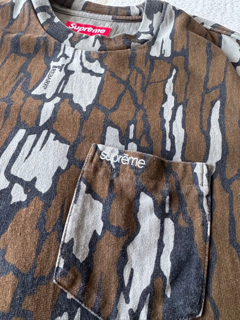 トップス supreme S/S Pocket Tee Mossy Oak Camo S