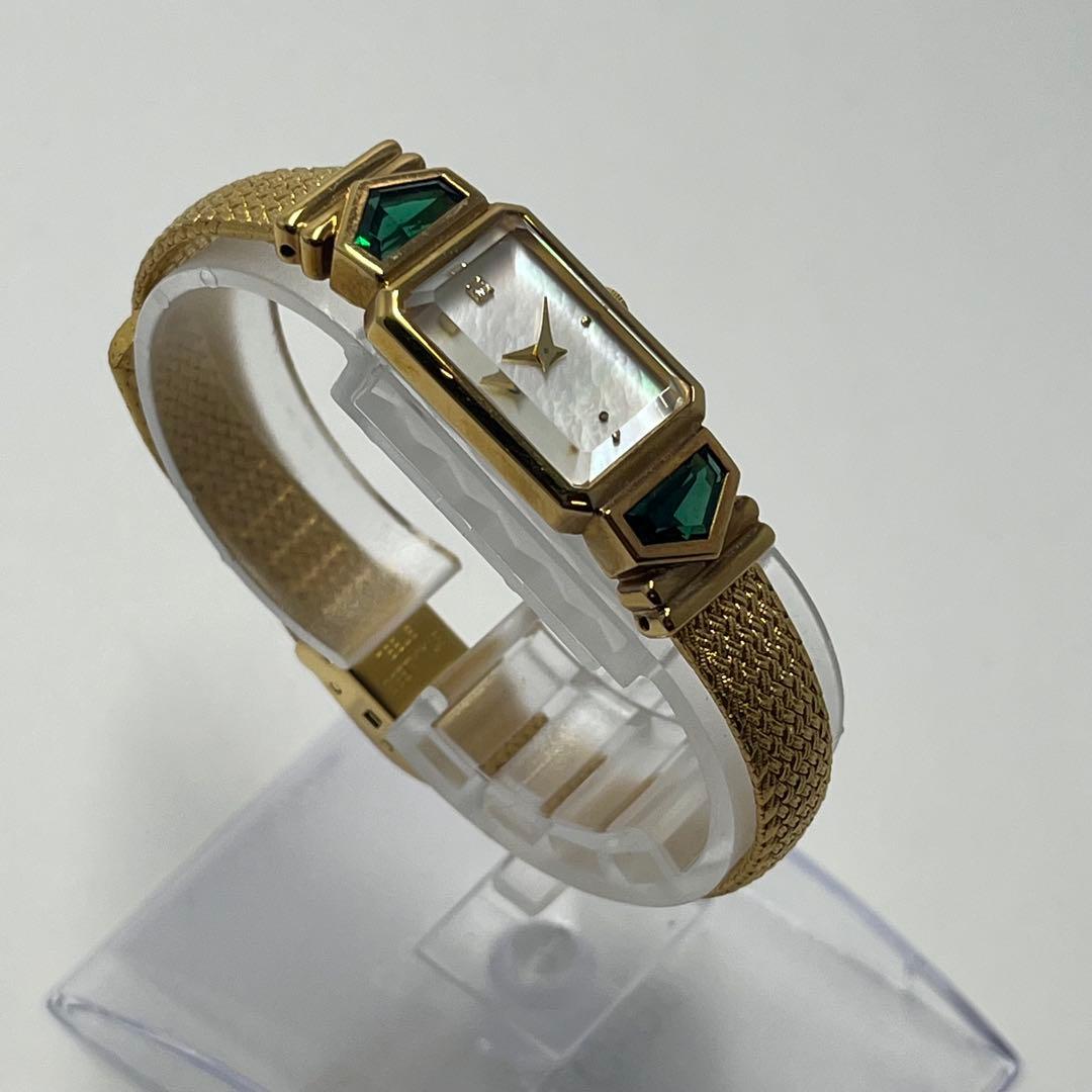 IEI ジュエリーウォッチ 部品取り用 ゴールド シェル文字盤 天然石