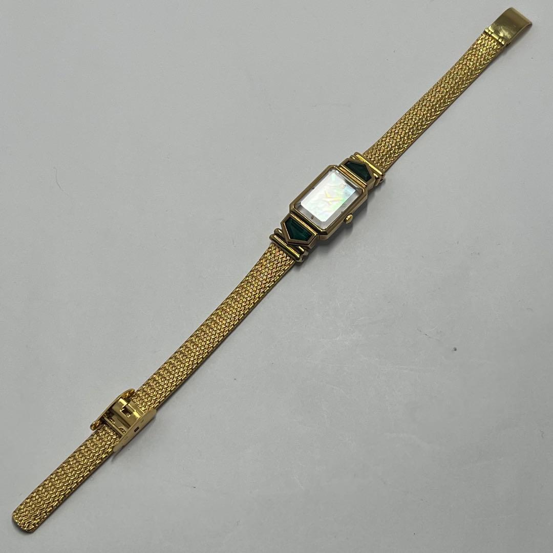 IEI ジュエリーウォッチ 部品取り用 ゴールド シェル文字盤 天然石