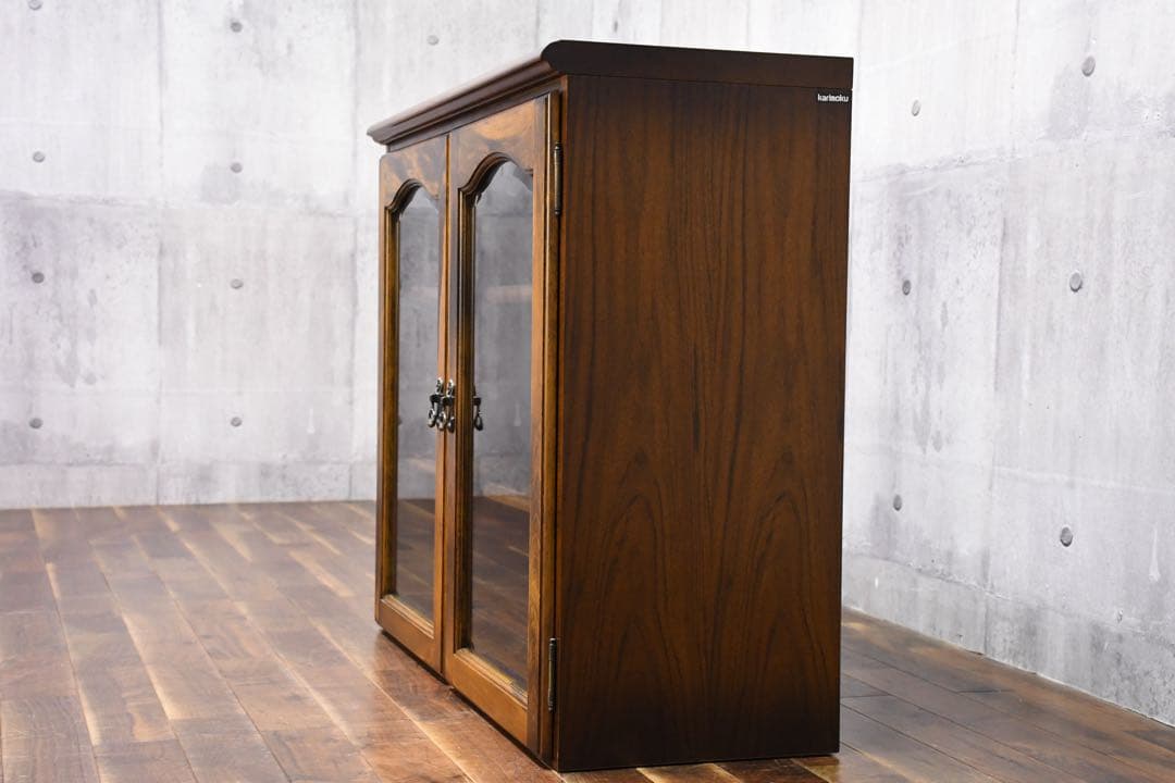 EGK37 カリモク コロニアルシリーズ キャビネット サイドボード ガラス