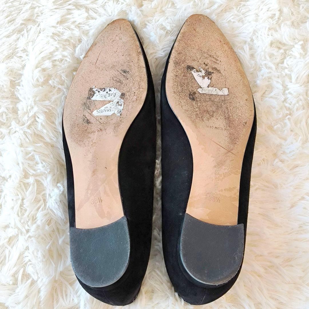 MANOLO BLAHNIK マノロブラニク スエード フラットシューズ