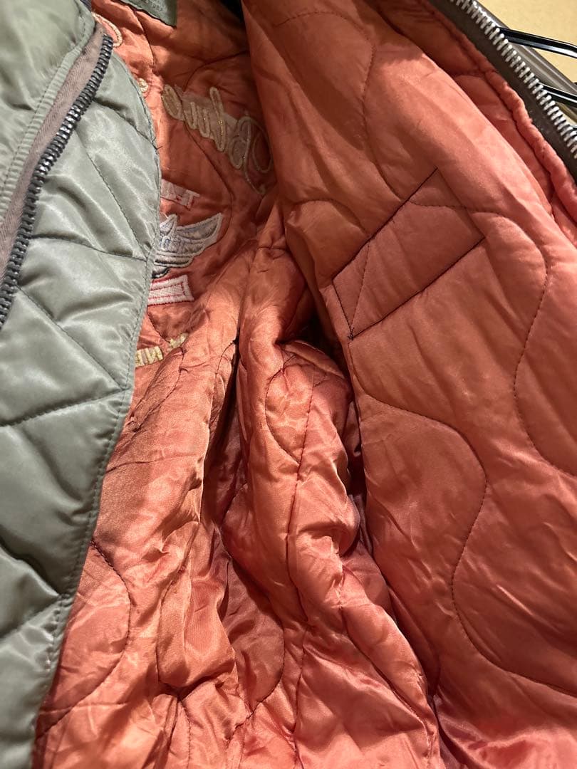 ス*ー様 USA製 航空自衛隊 ブルーインパルス　ジャケット　ＭＡ-1 刺繍　ワ