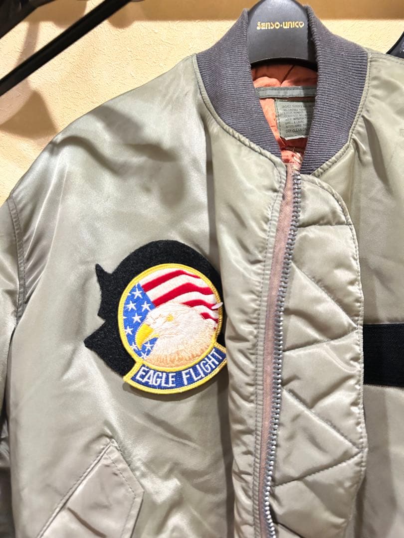 ス*ー様 USA製 航空自衛隊 ブルーインパルス　ジャケット　ＭＡ-1 刺繍　ワ