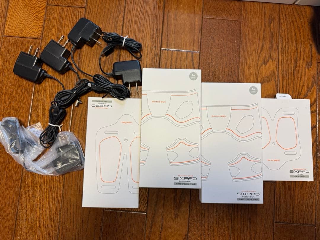 シックスパッド★アブズベルト、アームベルト、レッグベルト、ボトムベルトセット