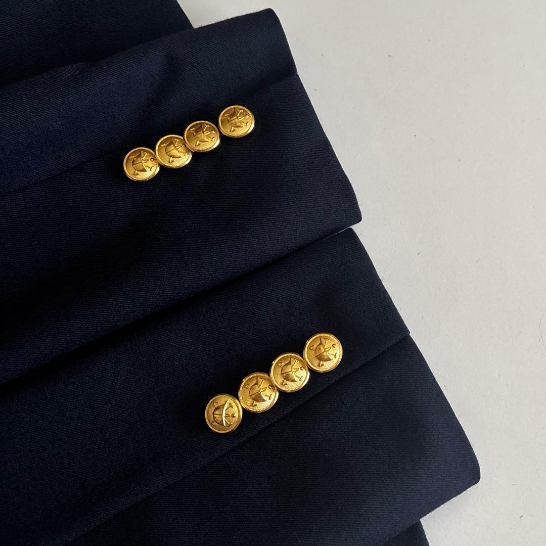 ラルフローレン　フォーマル　スーツ　ブレザー　パンツ　ネクタイ　金ボタン　紺