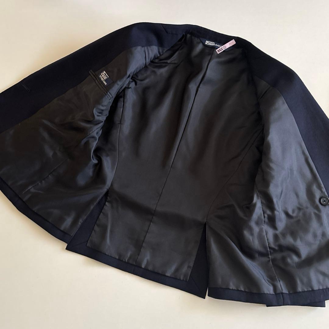 ラルフローレン　フォーマル　スーツ　ブレザー　パンツ　ネクタイ　金ボタン　紺