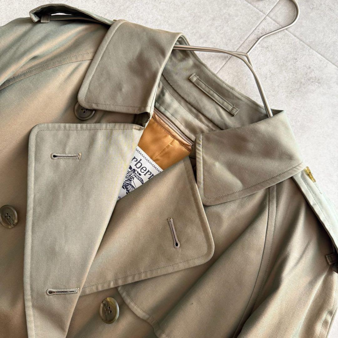 バーバリー　トレンチコート　玉虫色　カーキ　ノバチェック　ライナー　11