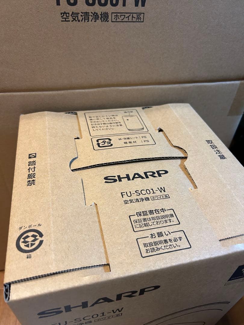 【新品】 空気清浄機 FU-SC01-W プラズマクラスター SHARP