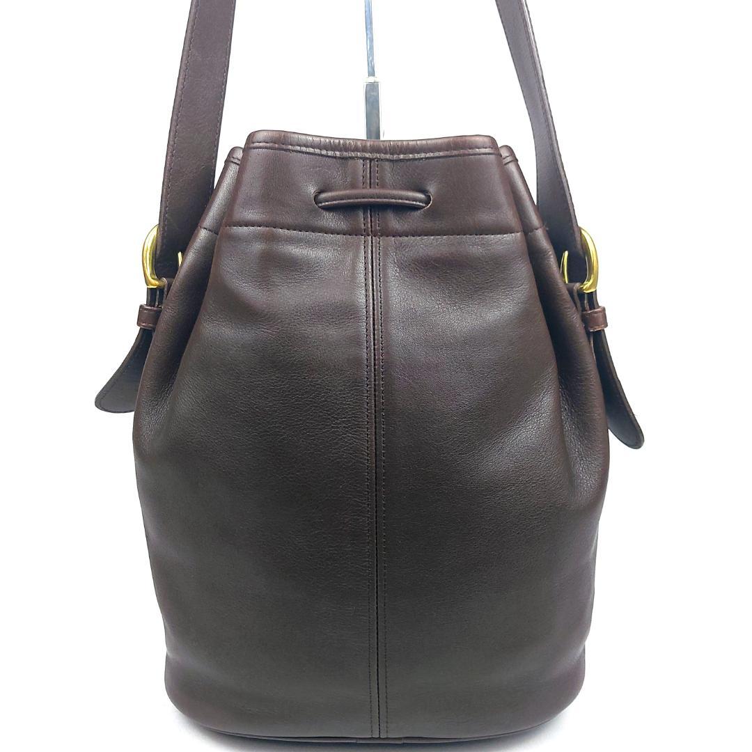 COACH コーチ オールドコーチ ショルダーバッグ 巾着型 USA製 ブラウン