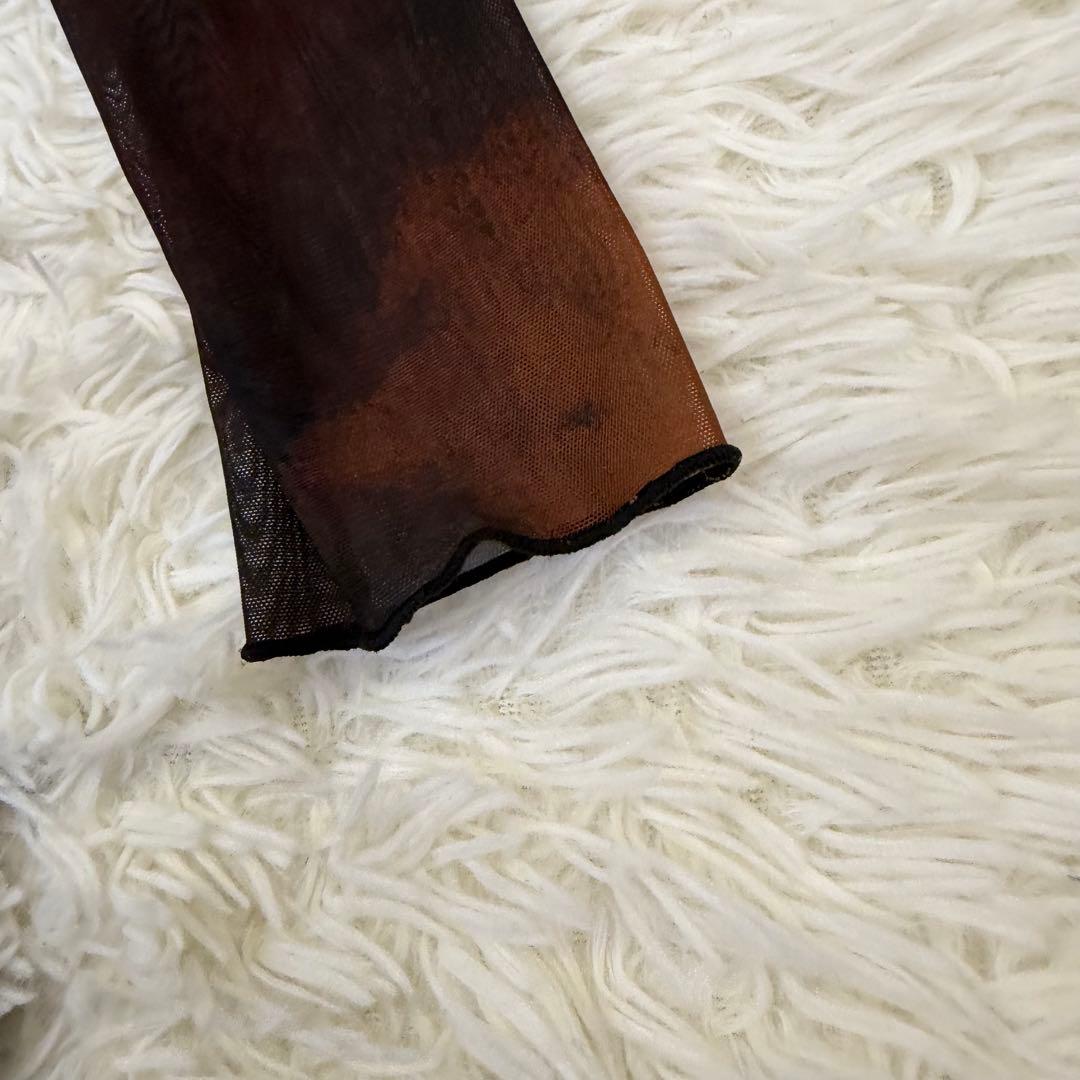 ワンピース Ameri MIRANDA TAIDAI SHEER LONG TOP