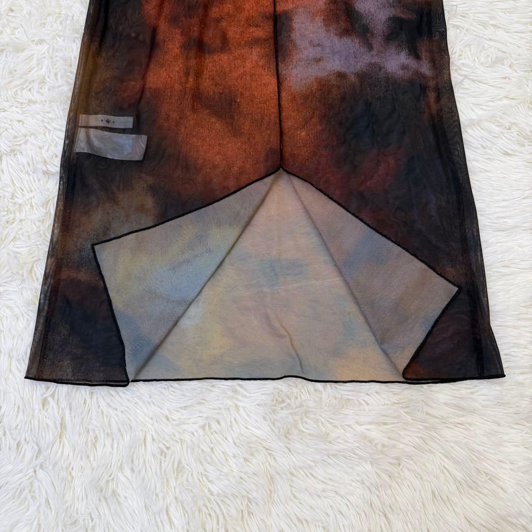 ワンピース Ameri MIRANDA TAIDAI SHEER LONG TOP