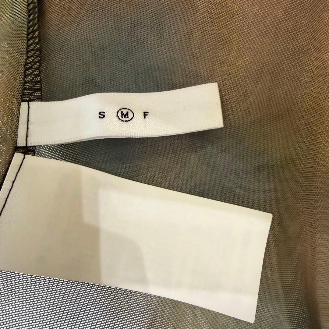 ワンピース Ameri MIRANDA TAIDAI SHEER LONG TOP