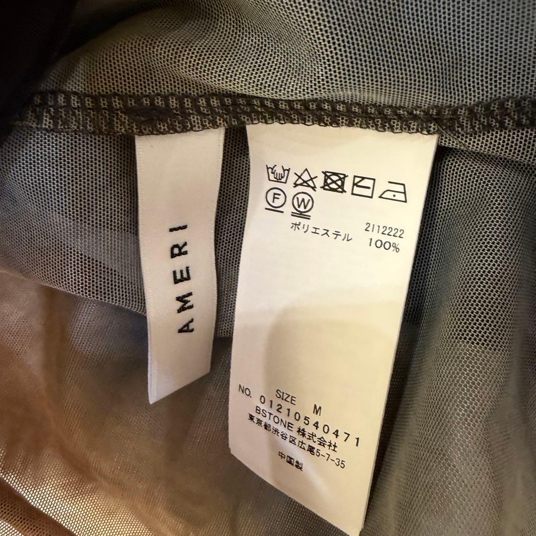 ワンピース Ameri MIRANDA TAIDAI SHEER LONG TOP