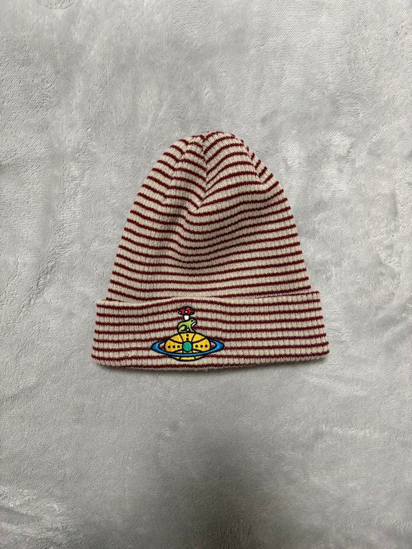 GREENY fuck that nerd FPOG ストライプ ビーニー