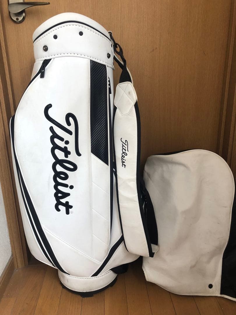 【送料込み】廃盤希少　タイトリスト　ホワイト　キャディバッグ