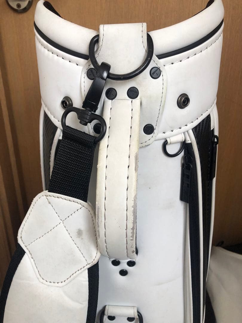 【送料込み】廃盤希少　タイトリスト　ホワイト　キャディバッグ