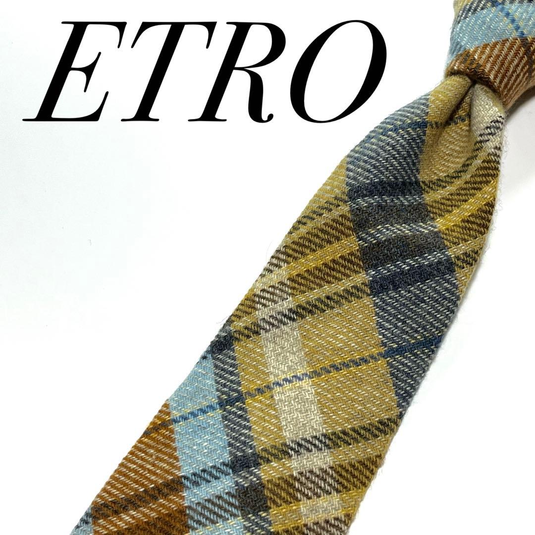 3340✨極美品✨エトロ ネクタイ マドラスチェック